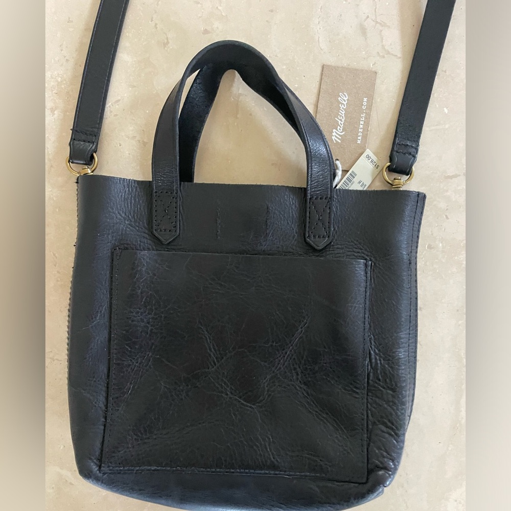 Madewell crossbody mini bucket tote bag
